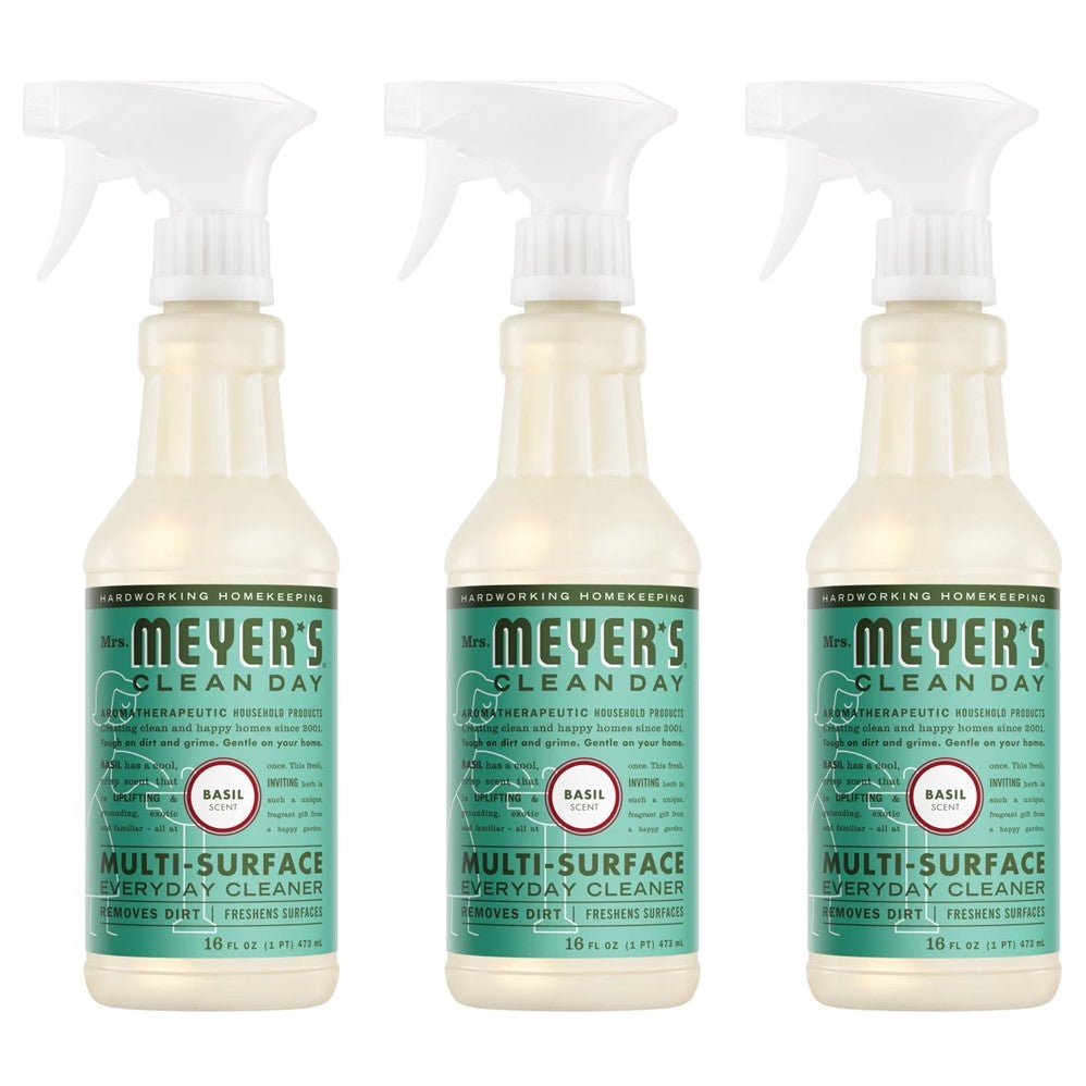 Mrs. Meyer's Countertop Cleaner Basil - (3x16.0)oz/1pk