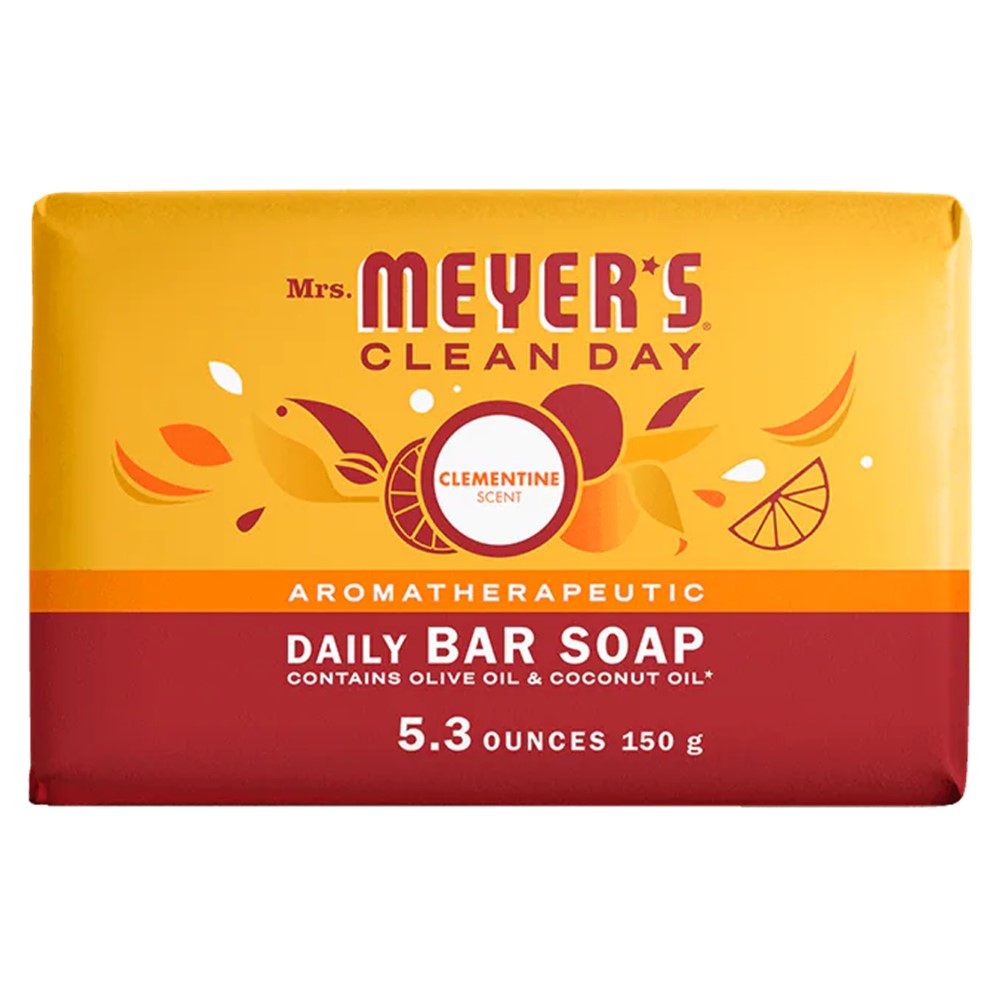 Mrs. Meyer's Bar Soap Clementine - 5.3oz/12pk