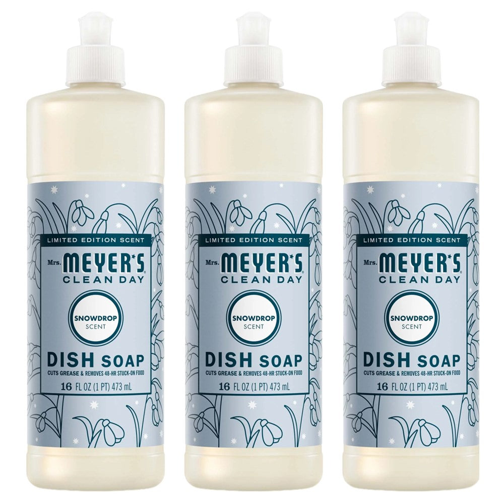 Mrs. Meyer's Dish Soap Snowdrop - (3x16.0)oz/1pk