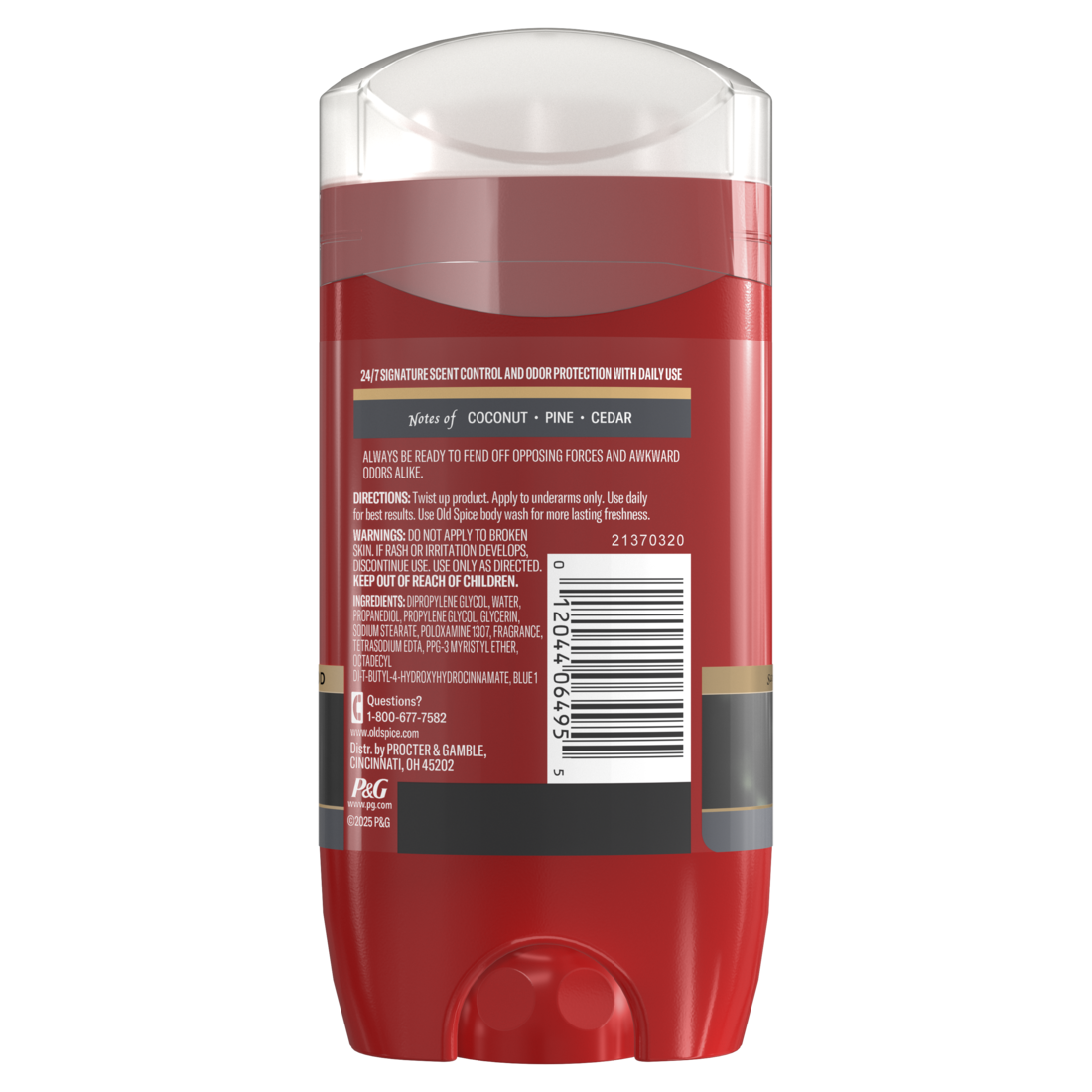 Old Spice Red Collection Deodorant for Men Legacy Scent with 24-Hour Odor Protection Refreshing Fragrance and Long-Lasting Freshness - 3oz/12pk