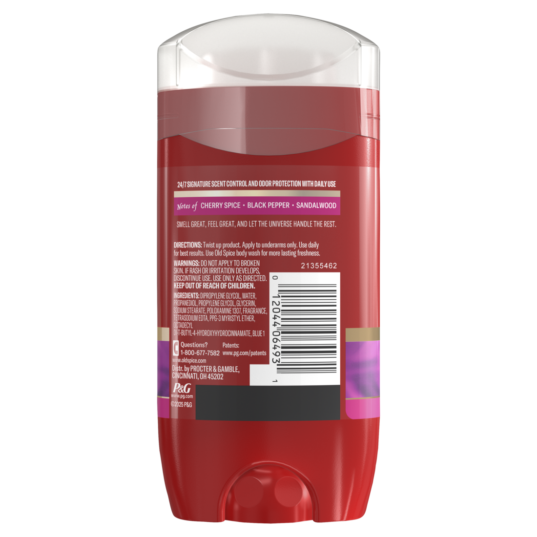 Old Spice Red Collection Deodorant for Men Karma Scent 24-Hour Odor Protection with Refreshing Fragrance and Long-Lasting Freshness - 3oz/12pk