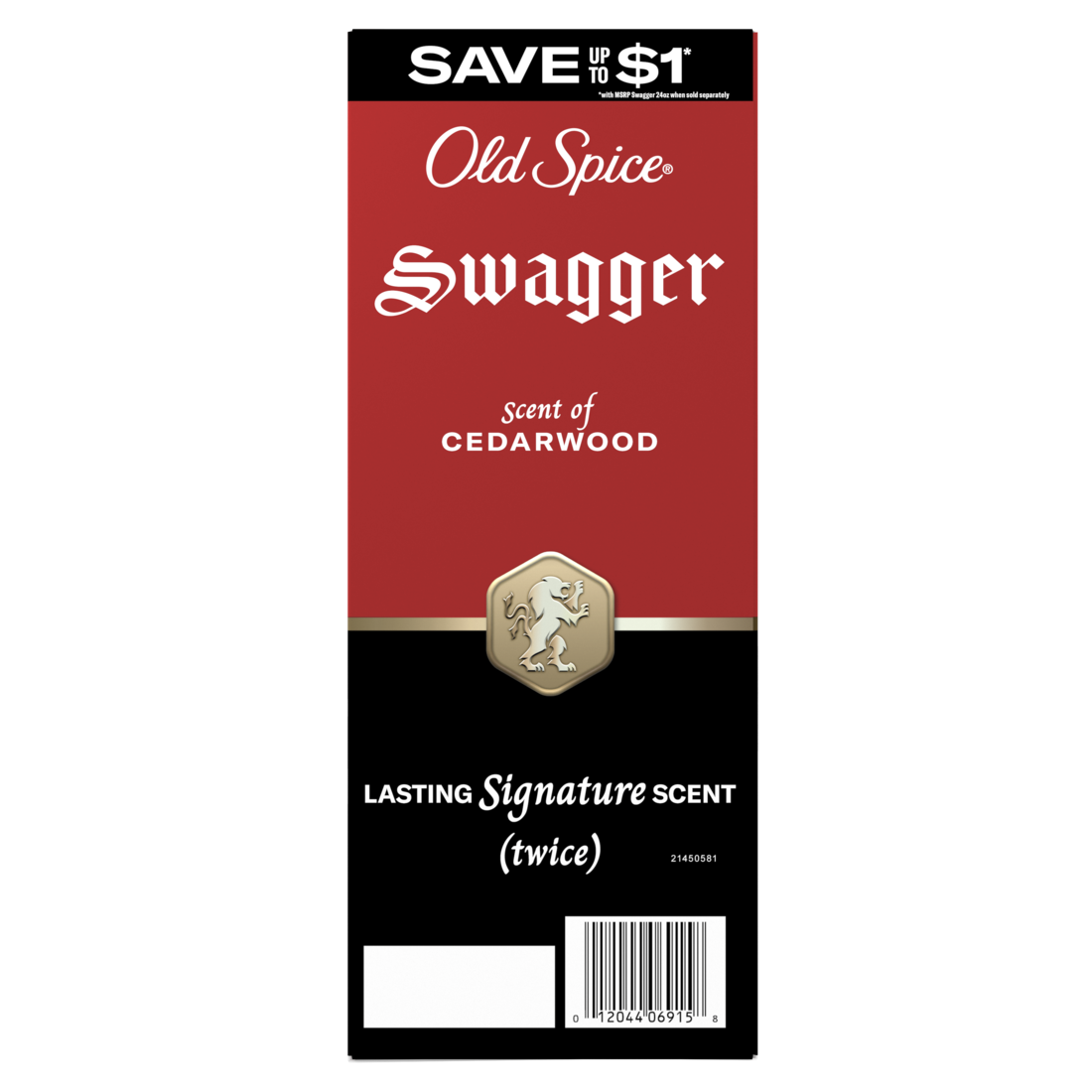 Old Spice Red Collection Body Wash for Men Swagger Scent Refreshing Clean Moisturizing Formula Long-Lasting Fragrance Twin Pack - (2x24.0)oz/2pk