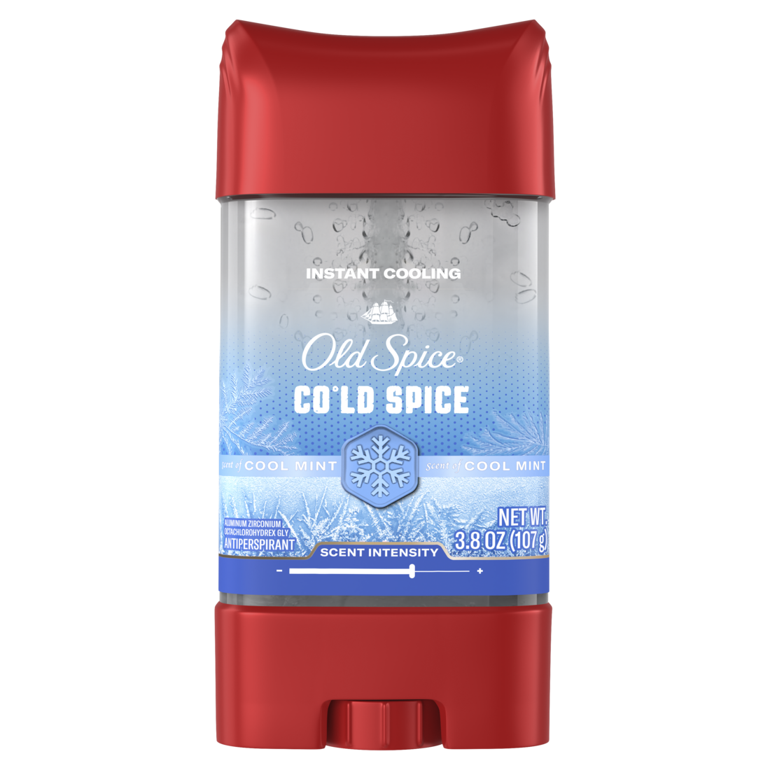 Old Spice Red Collection Clear Gel Antiperspirant and Deodorant for Men Cold Spice Scent 48-Hour Odor Protection with Lightweight Formula and Long-Lasting Freshness - 3.8oz/12pk