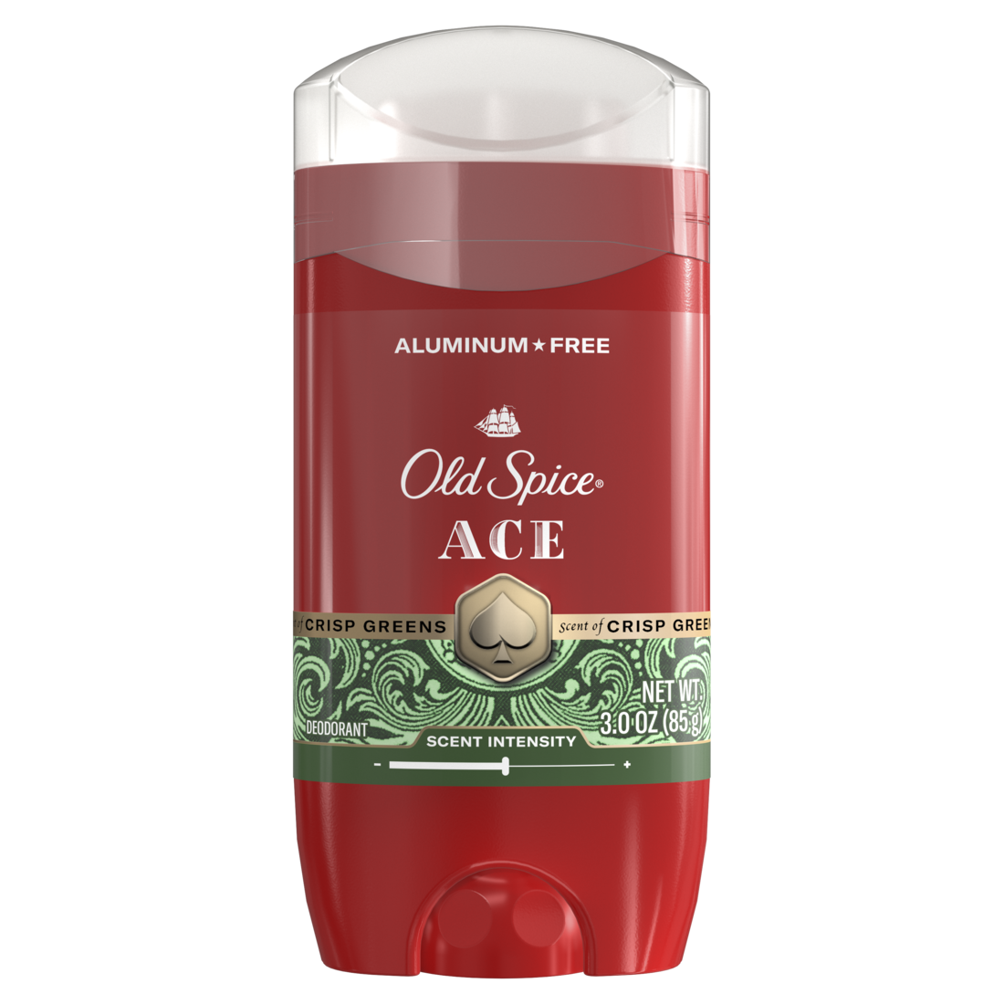 Old Spice Red Collection Deodorant for Men Ace Scent 24-Hour Odor Protection with Refreshing Fragrance and Long-Lasting Freshness - 3oz/12pk