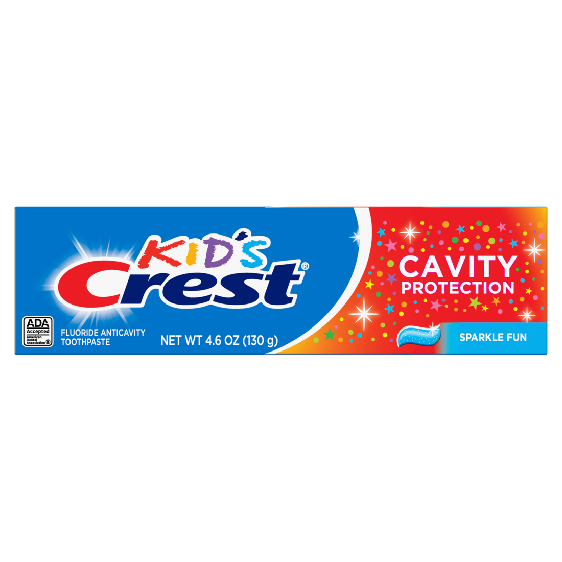 Crest Kids Cavity Protection Toothpaste Sparkle Fun Flavor For Ages 3+ - 4.6oz/12pk