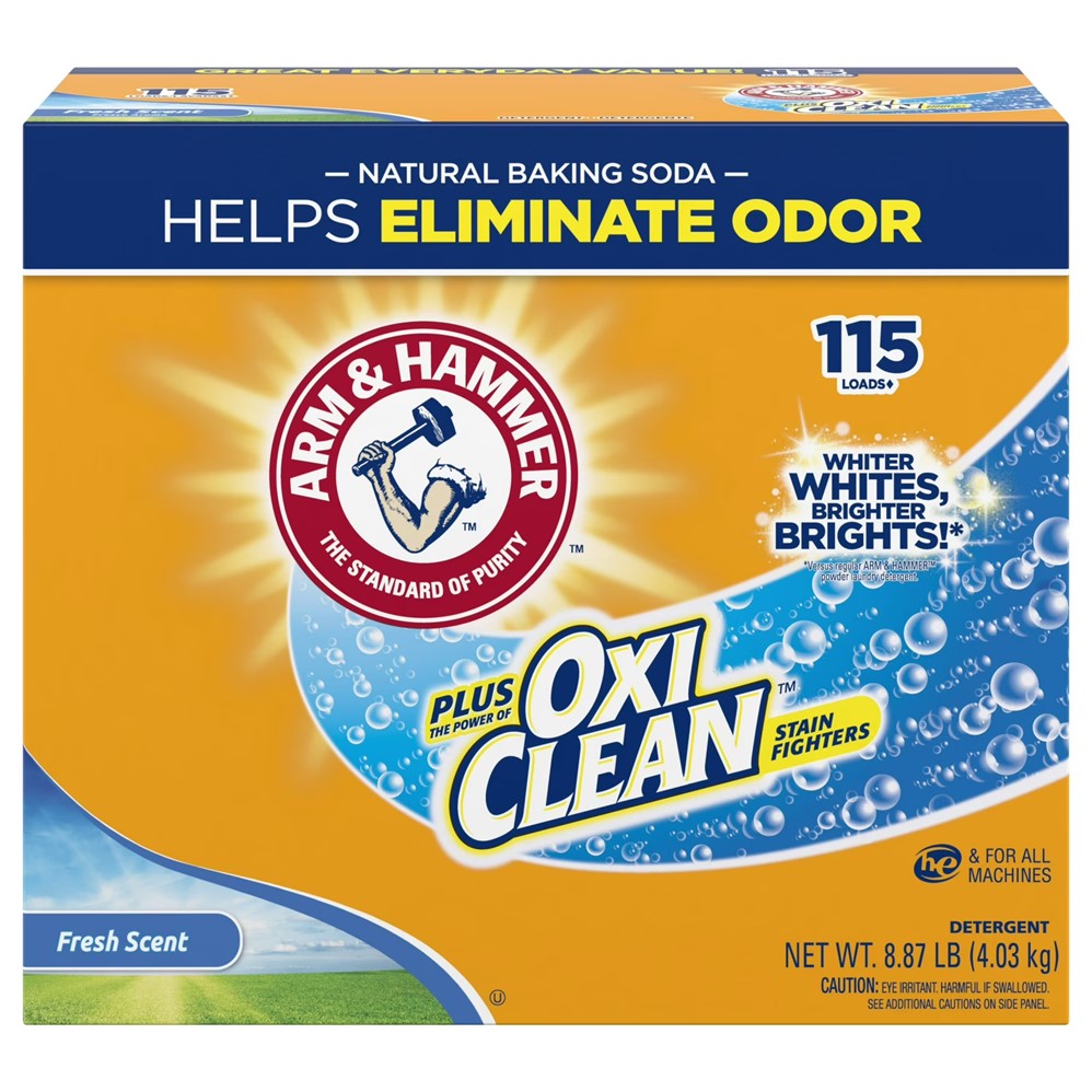Arm & Hammer Powder Laundry Fresh Scent Plus OxiClean 115 Loads - 8.87lb/3pk