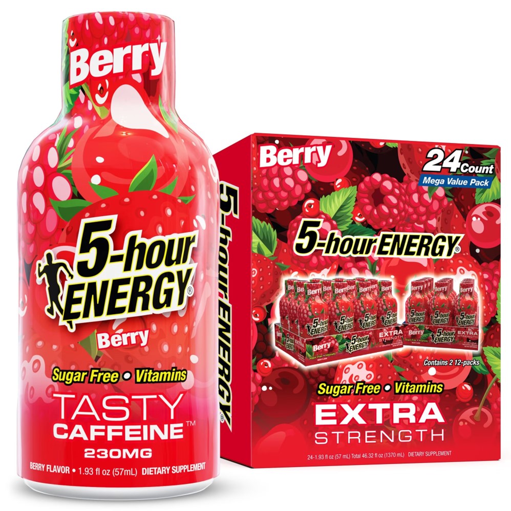 5-Hour Energy Extra StrengthShots BERRY - 1.93oz/24pk