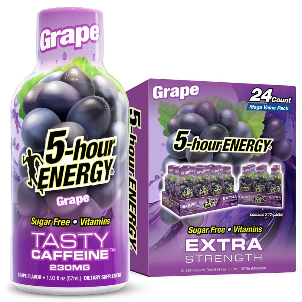 5-Hour Energy Extra StrengthShots GRAPE - 1.93oz/24pk