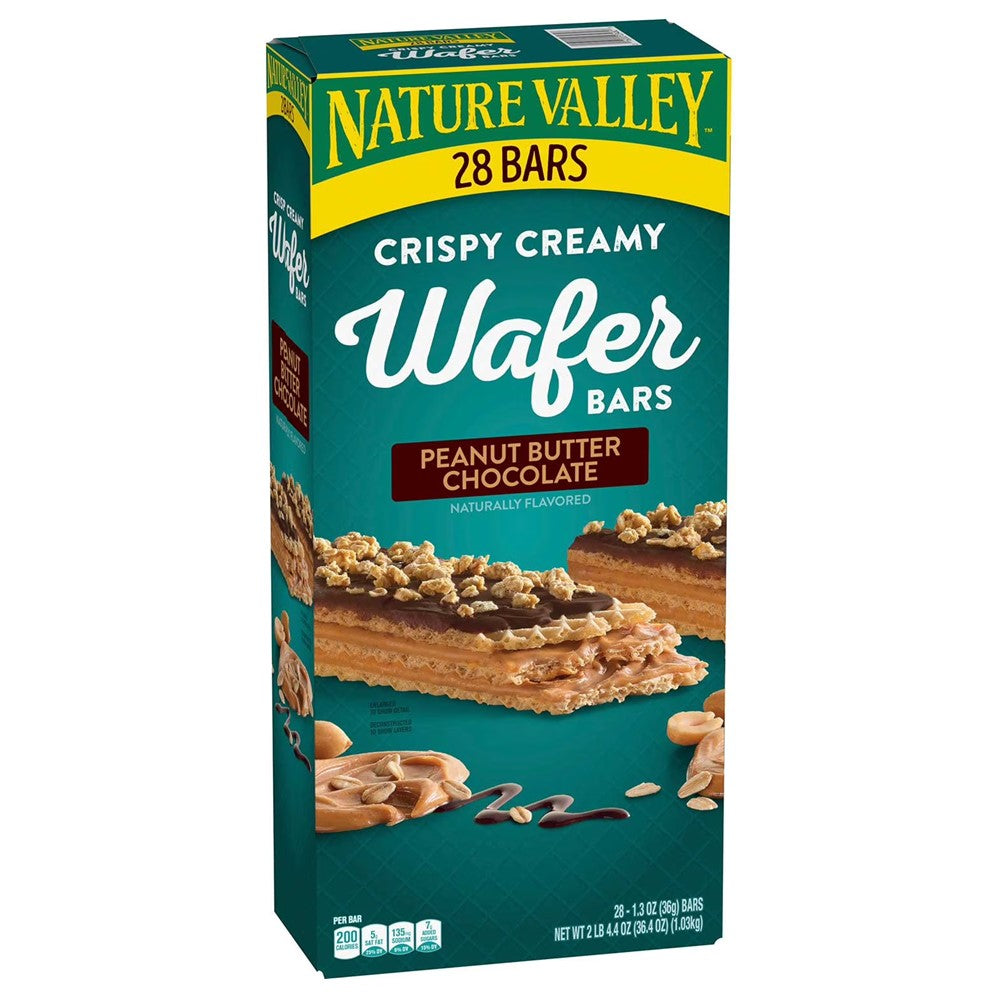 Nature Valley Crispy Creamy Wafer Bars Peanut Butter Chocolate - 28ct/1pk