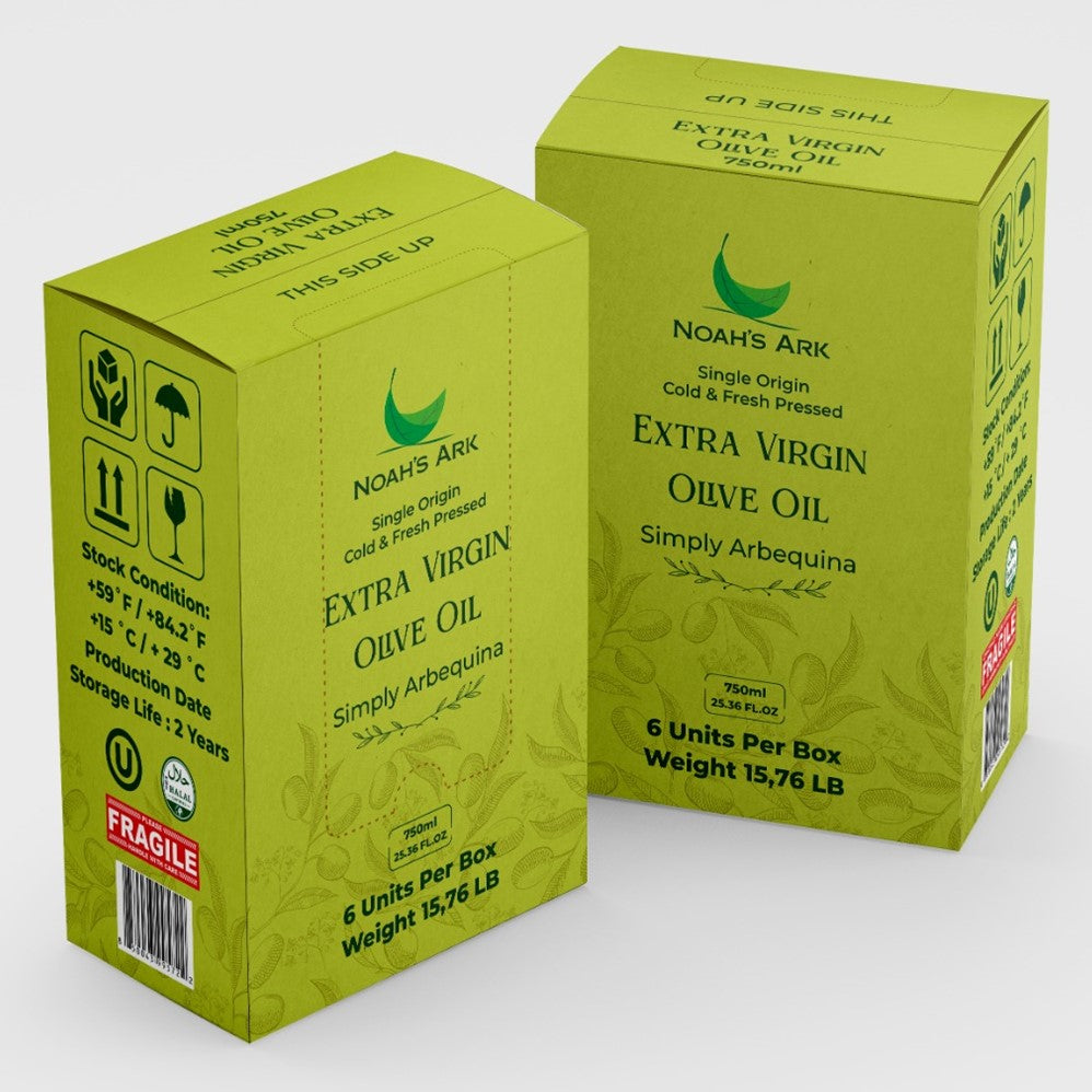 Noah's Ark Arbequina Extra Virgin Olive Oil - 750ml/25.36oz/6pk