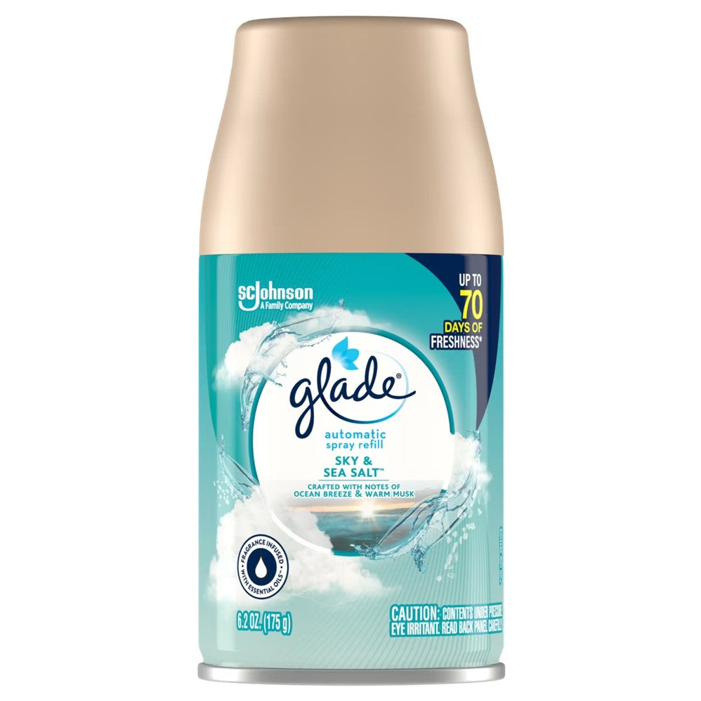 Glade Automatic Spray Refill Sky & Sea Salt - 6.2oz/4pk