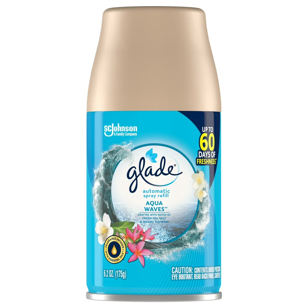 Glade Automatic Spray Refill Aqua Waves - 6.2oz/4pk