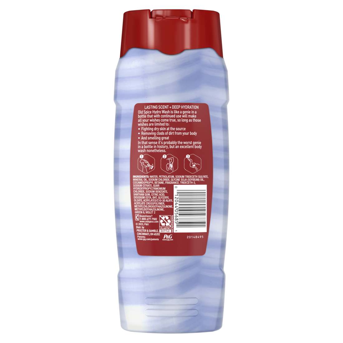 Old Spice Red Collection Body Wash for Men Captain Scent Shower Fresh Lasting Scent - 21oz/4pk