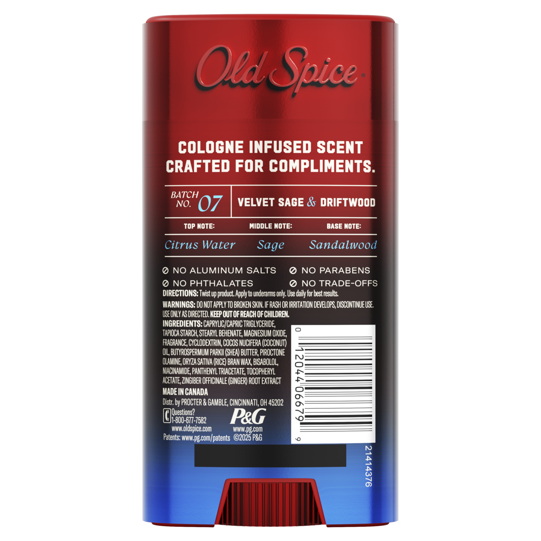 Old Spice Deodorant for Men The Spice Alchemist Collection Cologne Infused Signature Scent Velvet Sage and Driftwood Scent No Trade Offs Crafted for Compliments - 3oz/12pk