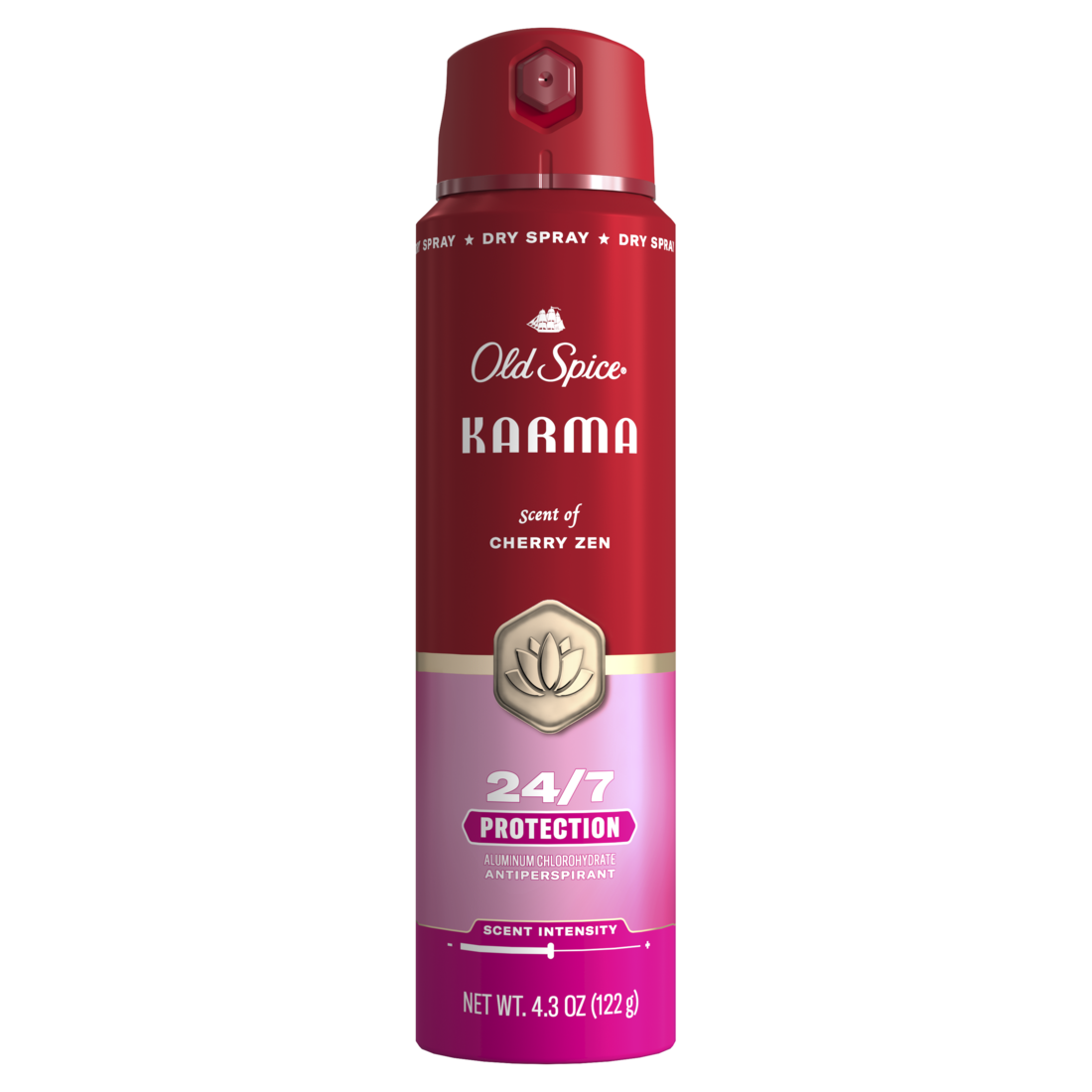 Old Spice Red Collection Antiperspirant Spray for Men Karma Scent 48-Hour Odor Protection Lightweight Formula All-Day Freshness - 4.3oz/12pk