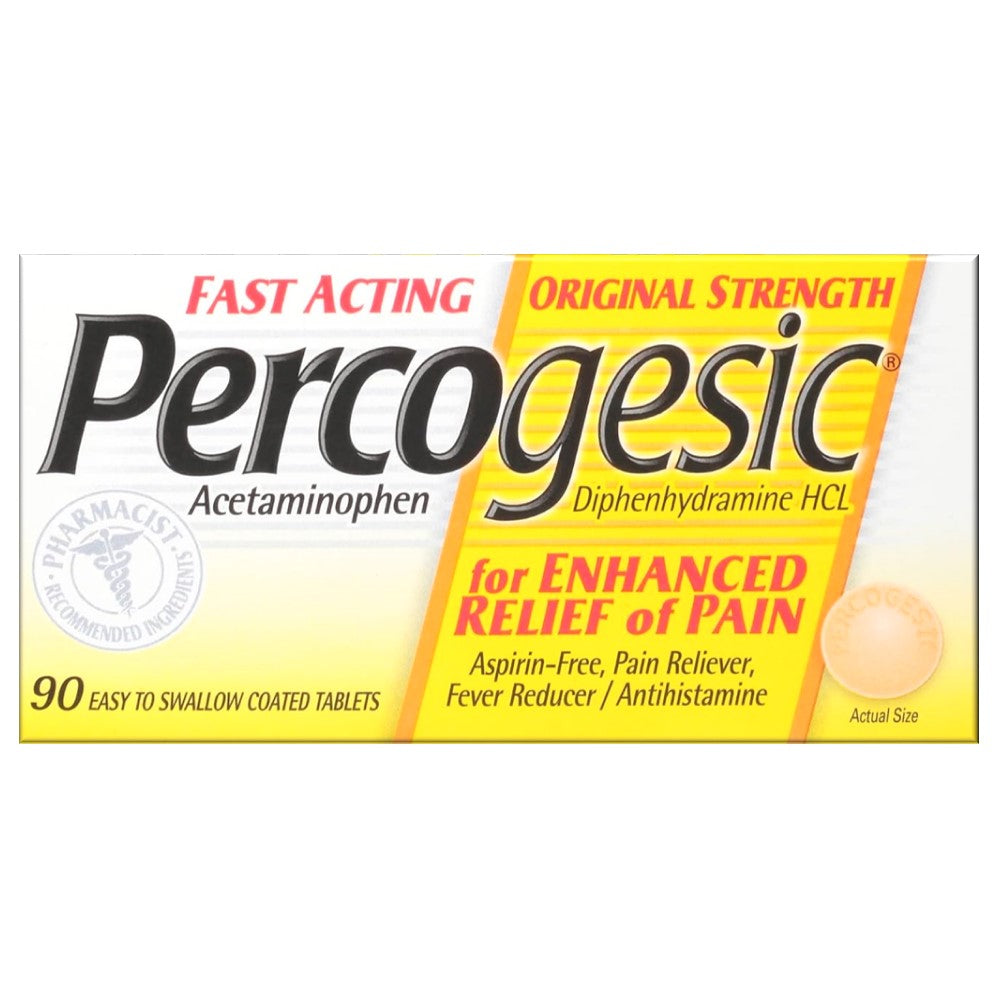 Percogesic Original Strength Pain Relief - 90ct/24pk