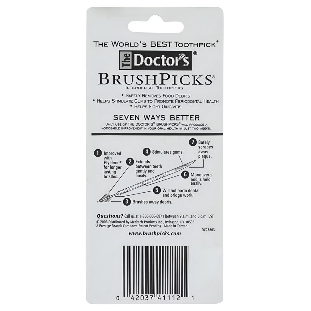 The Doctor's BrushPicks Interdental Toothpicks - 120ct/24pk