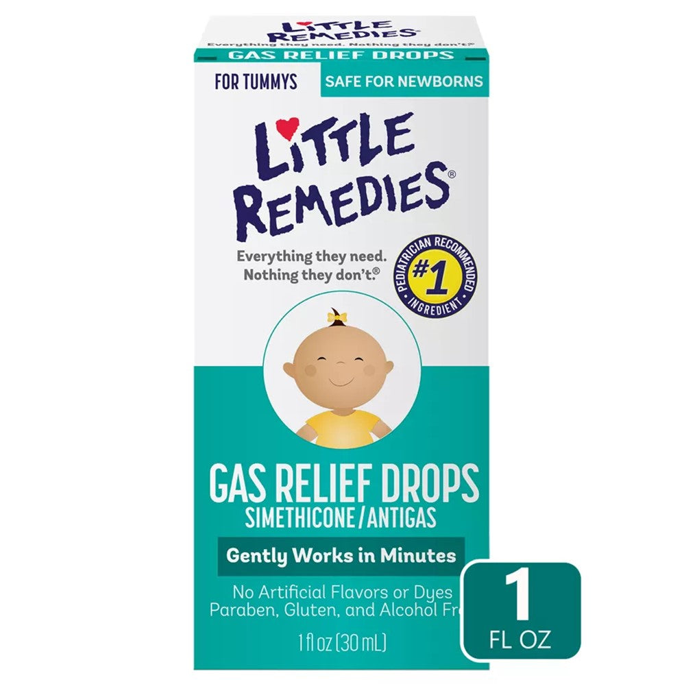 Little Remedies Gas Relief Drops for Babies - Natural Berry - 1oz/24pk