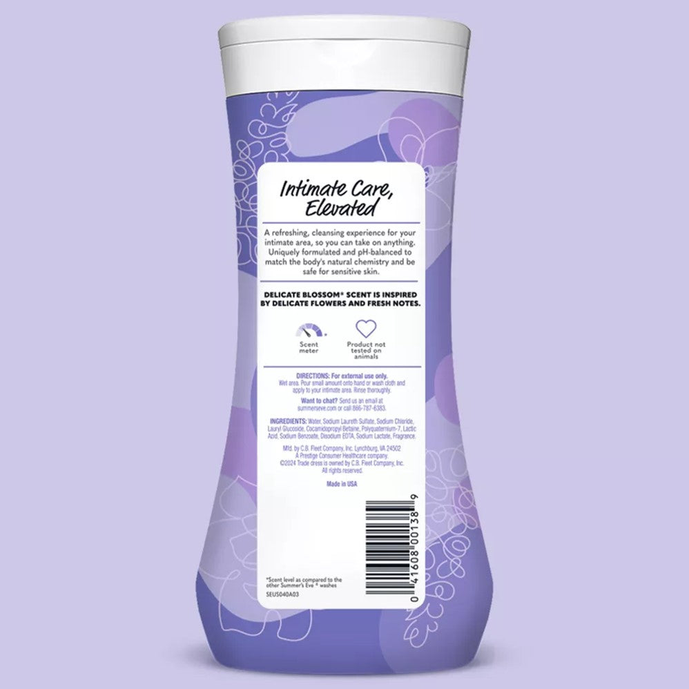 Summer's Eve Delicate Blossom Feminine Cleansing Wash - 15oz/12pk