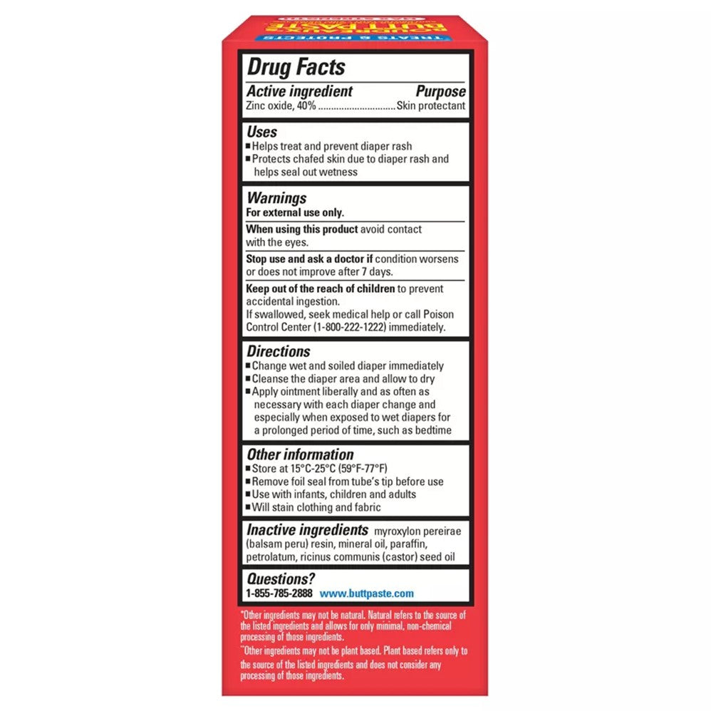 Boudreaux's Butt Paste Baby Diaper Rash Cream Maximum Strength - 2oz/3pk
