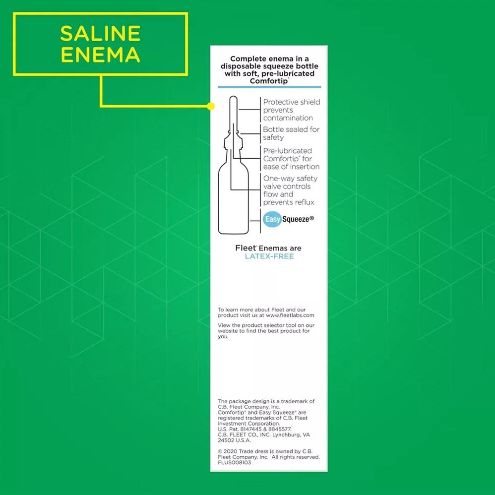 Fleet Laxative Saline Enema Extra Volume - 7.8oz/24pk