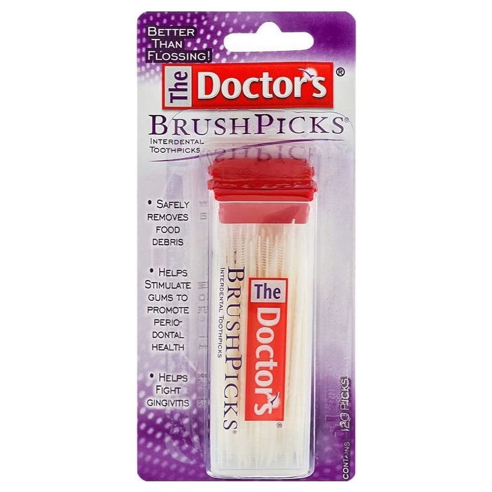 The Doctor's BrushPicks Interdental Toothpicks - 120ct/24pk