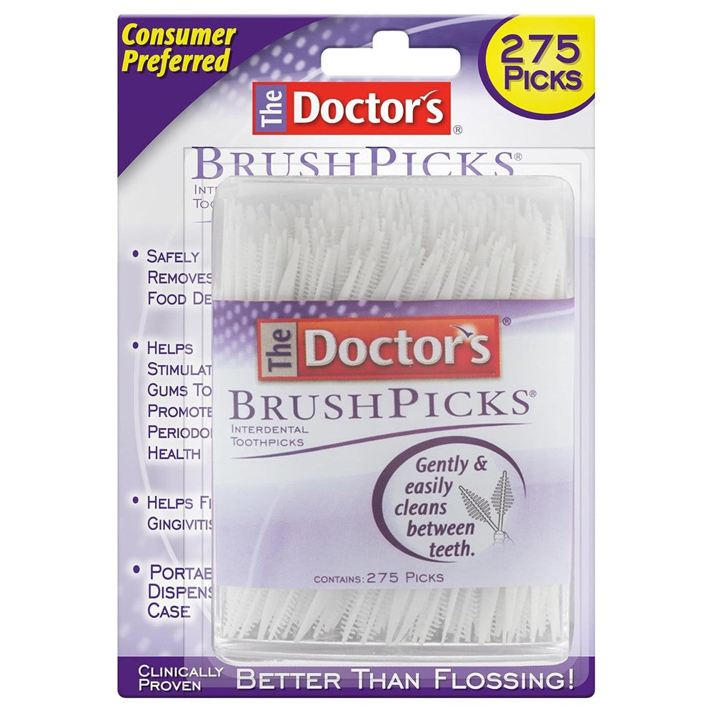 The Doctor's BrushPicks Interdental Toothpicks - 275ct/12pk