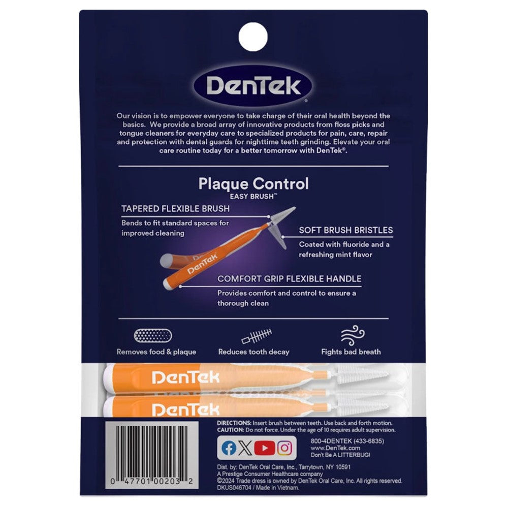 Dentek Easy Brush Interdental Cleaners Standard - 16ct/6pk