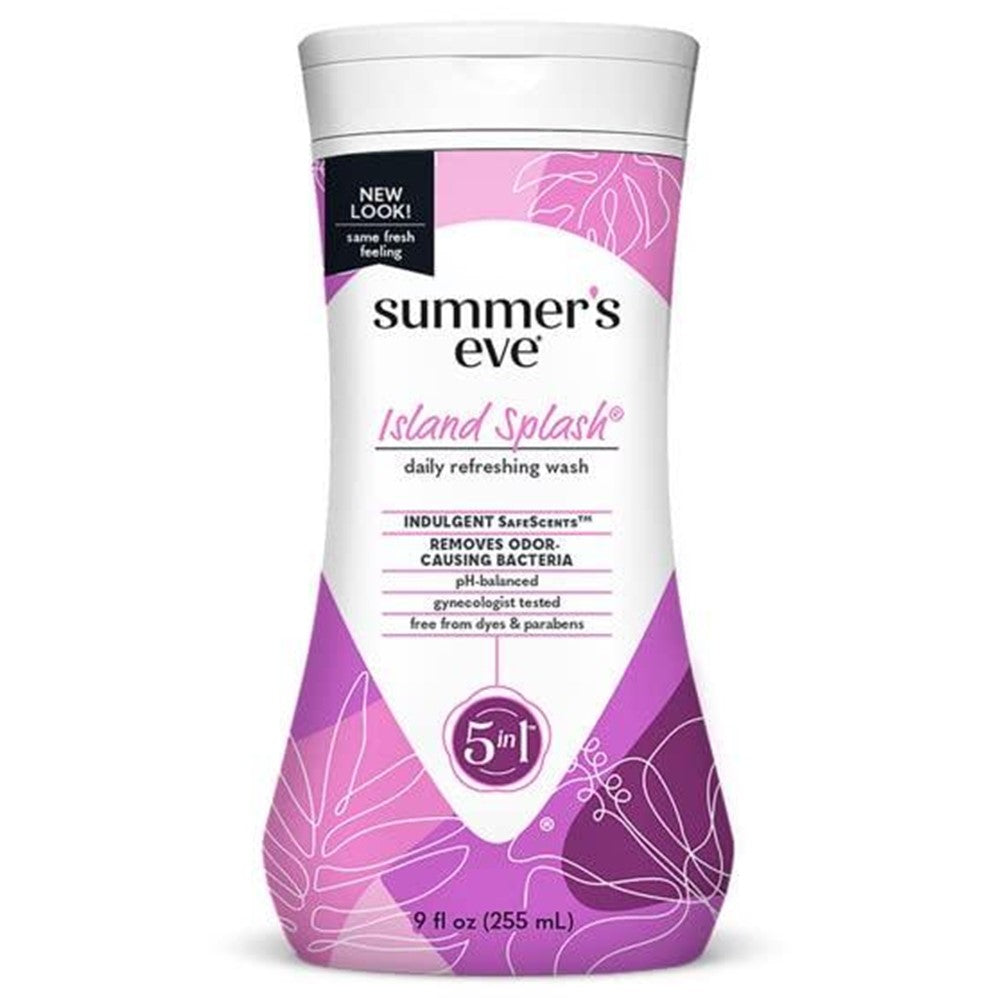 Summer's Eve Island Splash Daily Refreshing Feminine Wash Removes Odor - 9oz/12pk