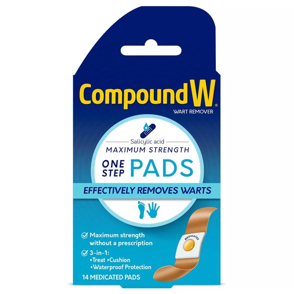 Compound W Maximum Strength One Step Pads - 14ct/12pk