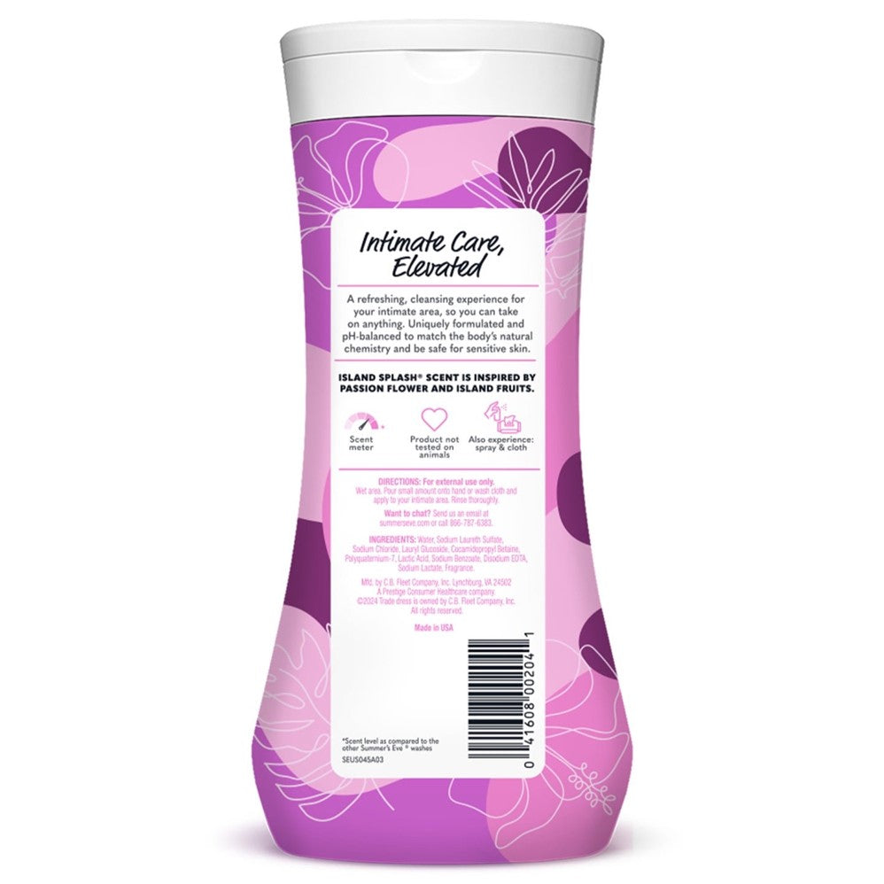 Summer's Eve Sensitive Skin Cleansing Wash Island Splash - 15oz/12pk
