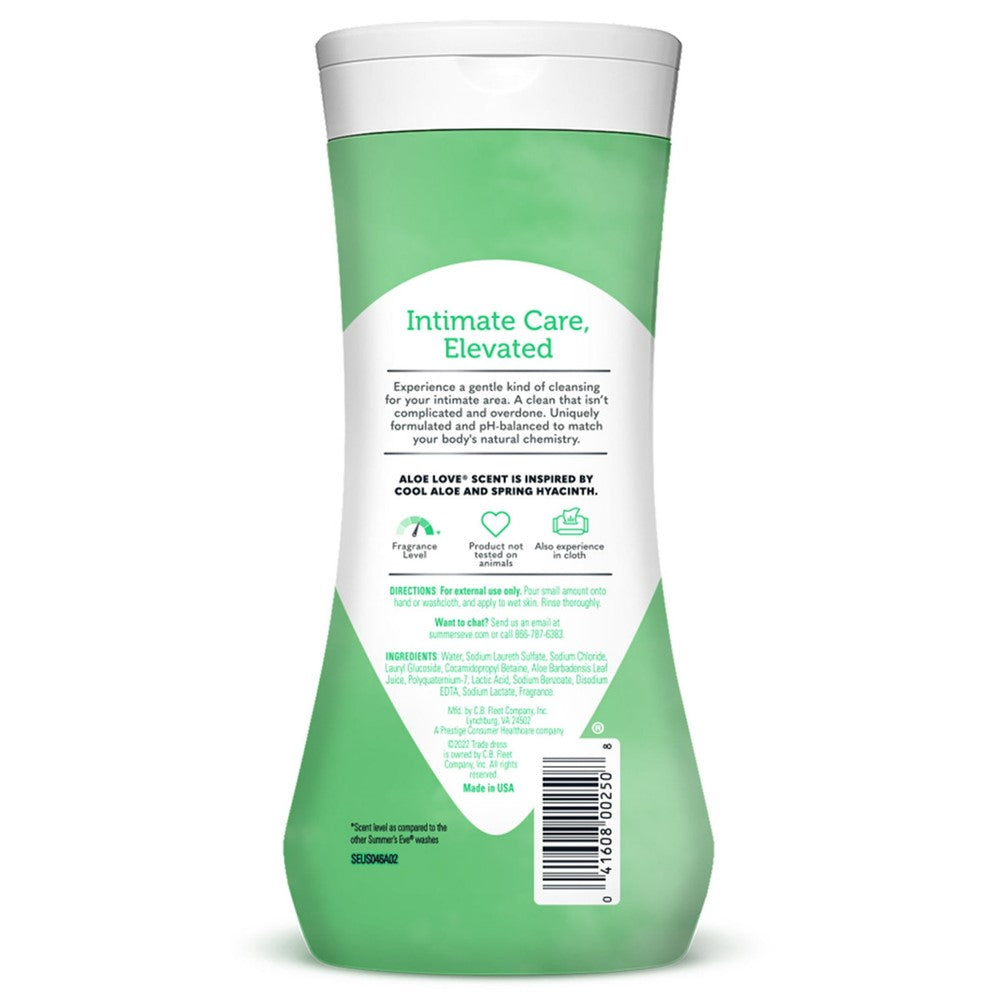 Summer's Eve Cleansing Wash for Sensitive Skin Aloe Love - 15oz/12pk