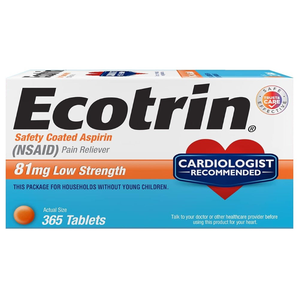 Ecotrin Low Strength 81mg - 365ct/12pk