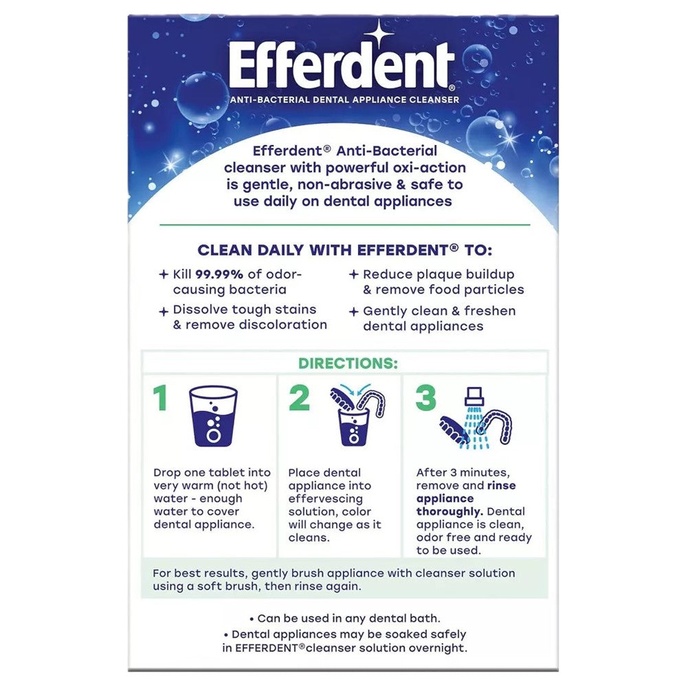 Efferdent Plus Tablets - 90ct/6pk