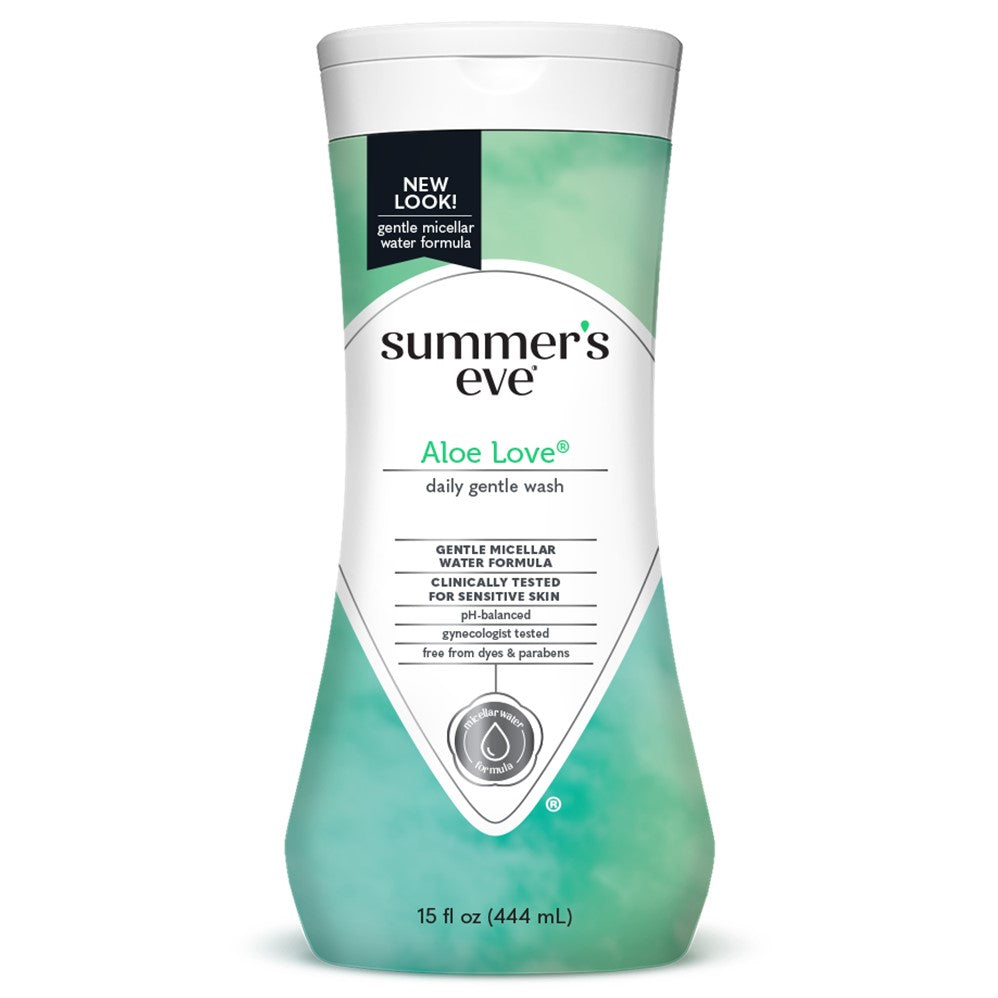 Summer's Eve Cleansing Wash for Sensitive Skin Aloe Love - 15oz/12pk