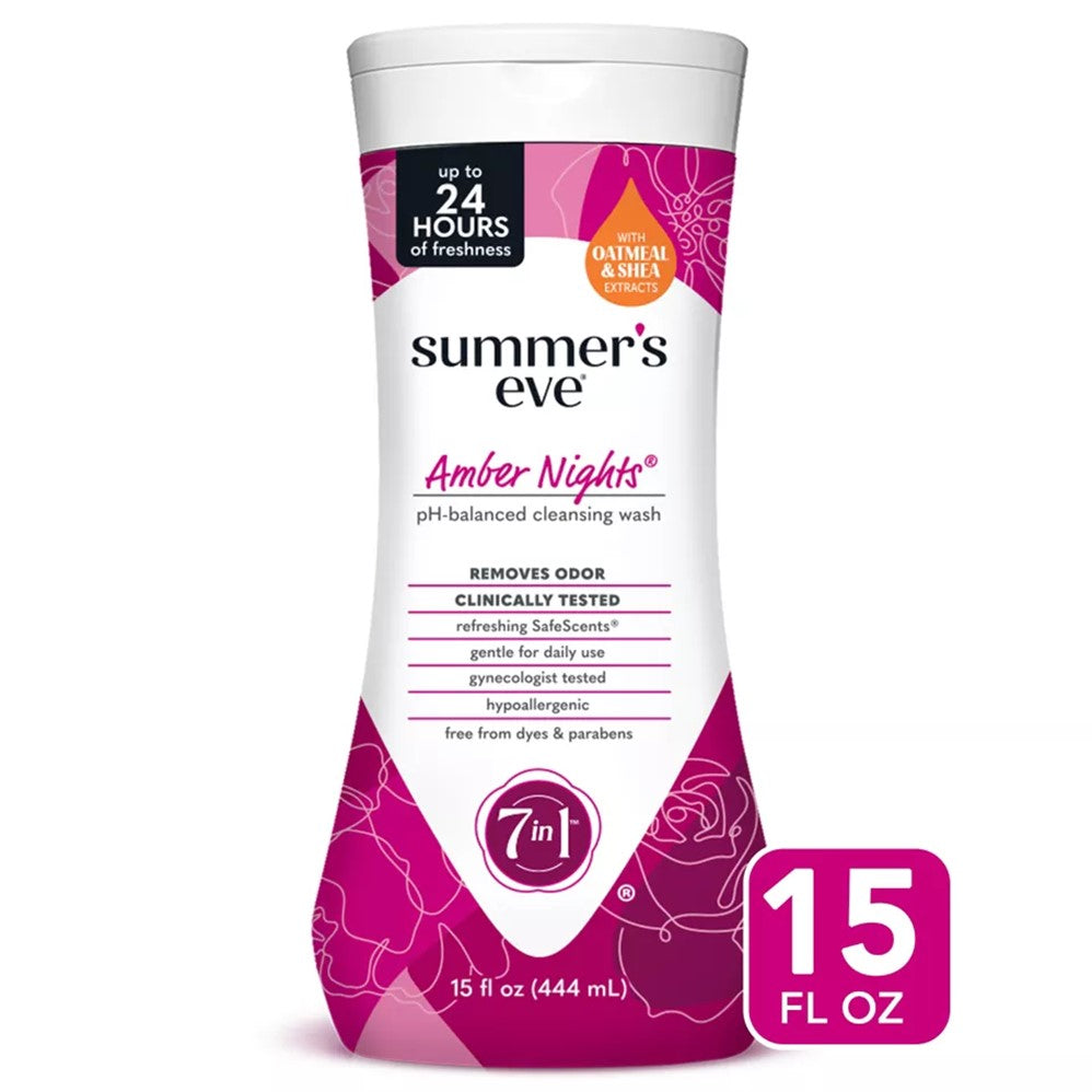 Summer's Eve Amber Nights Feminine Cleansing Wash - 15oz/12pk