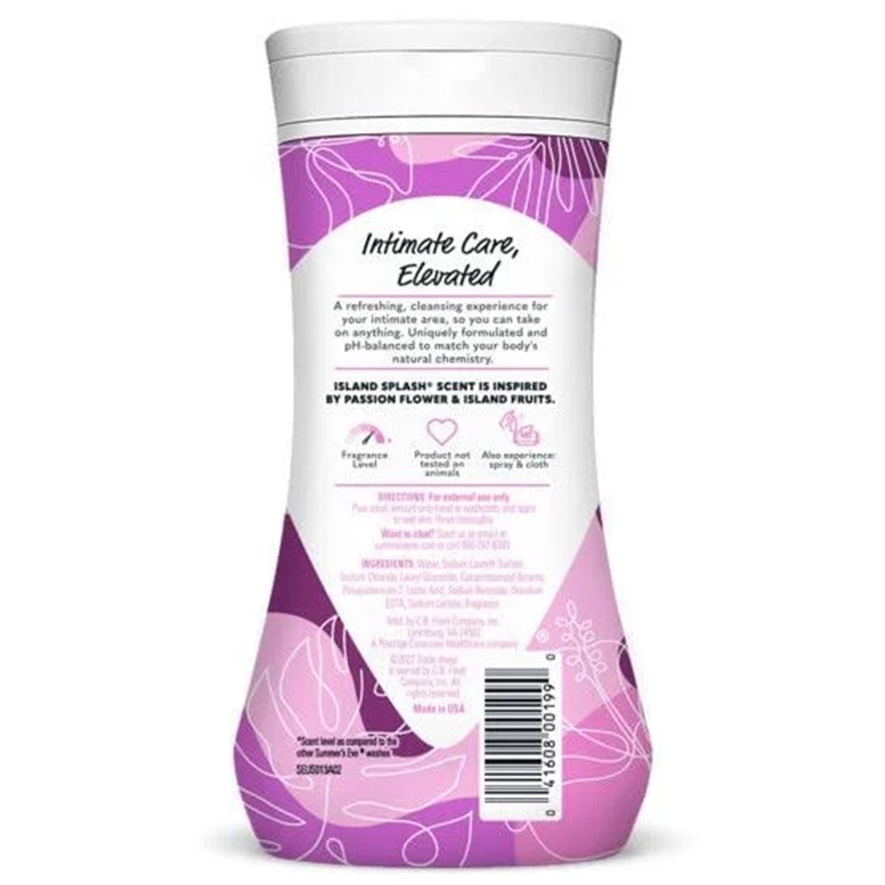 Summer's Eve Island Splash Daily Refreshing Feminine Wash Removes Odor - 9oz/12pk
