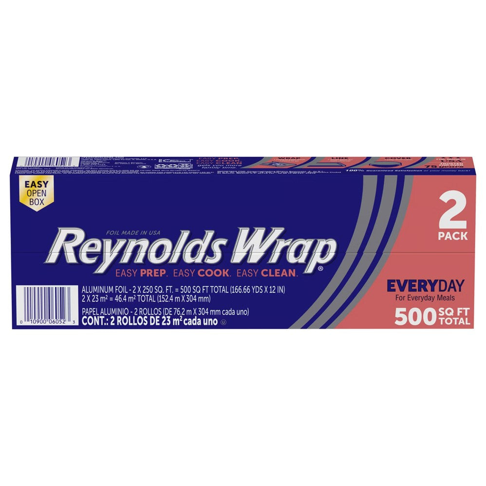 Reynolds Wrap Everyday Aluminum Foil - 250sqft/2pk