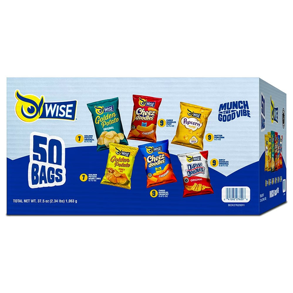 Wise Variety Pack Snacks - (0.6-0.875)oz/50pk