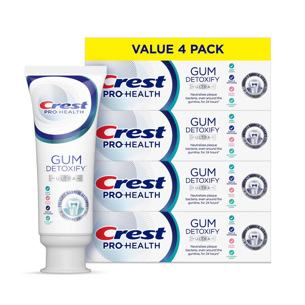 Crest Gum Detoxify Ultra Toothpaste - 4.7oz/4pk