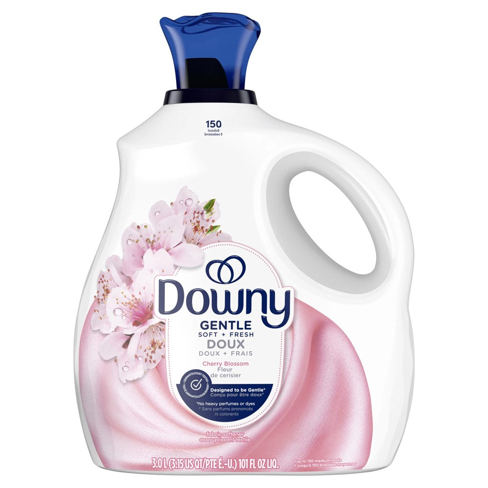 Downy Gentle Soft + Fresh Fabric Softener Liquid Cherry Blossom Scent 150 Loads - 101oz/4pk