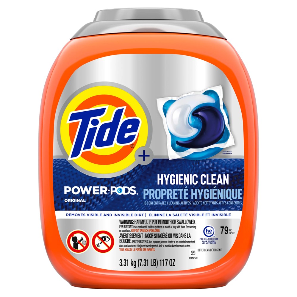 Tide Power Pods Hygienic Clean Heavy Duty Original - 79ct/3pk