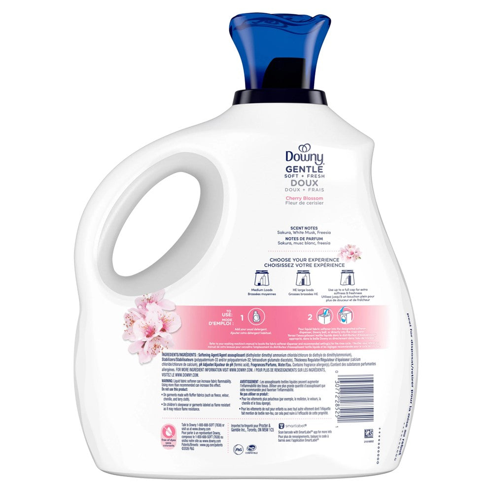 Downy Gentle Soft + Fresh Fabric Softener Liquid Cherry Blossom Scent 150 Loads - 101oz/4pk