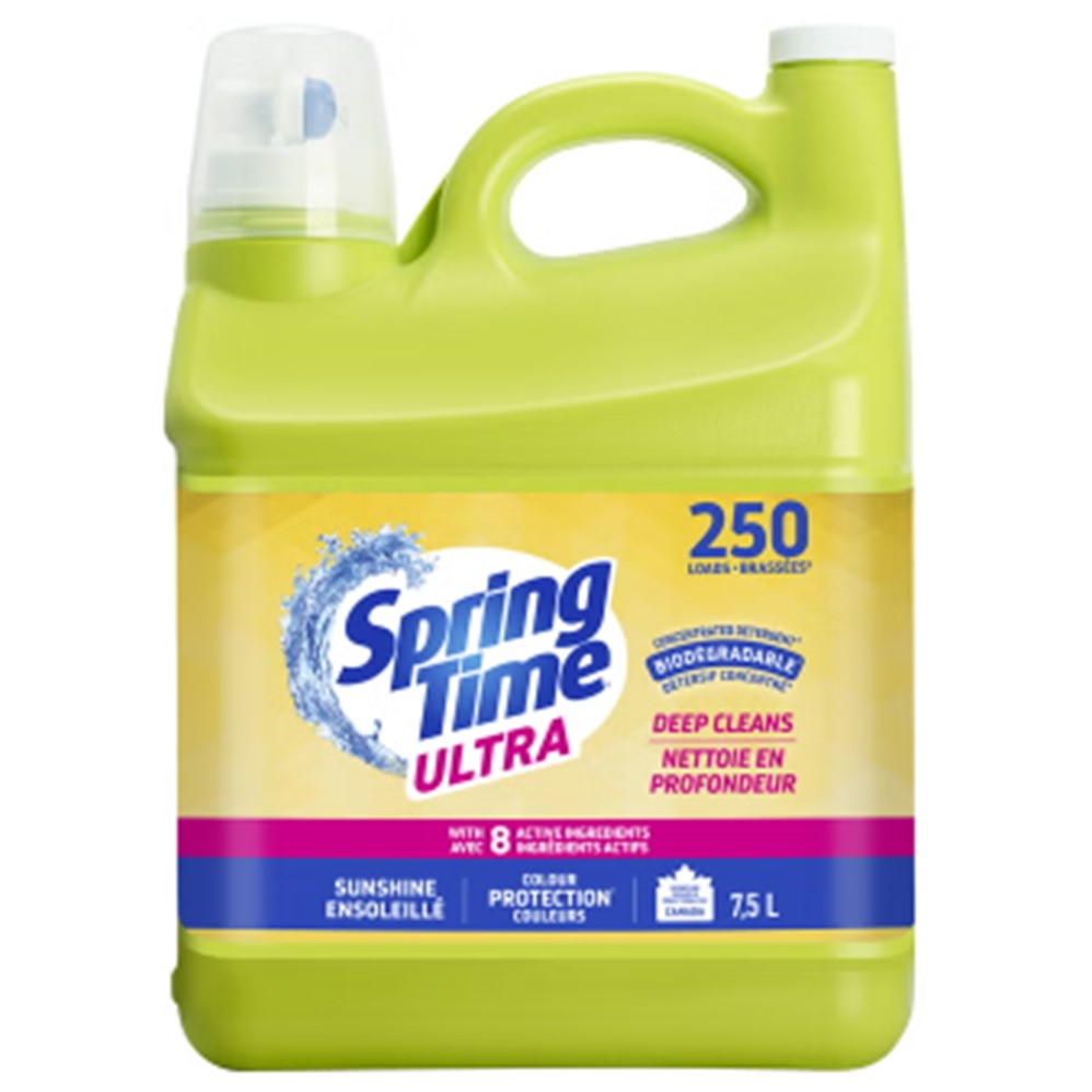 Springtime Ultra Deep Cleans Sunshine 250 Loads - 7.5L/253.6oz/2pk