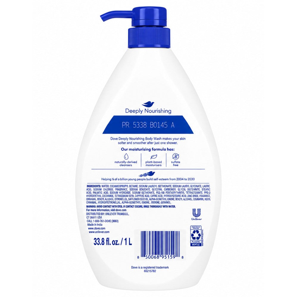 Dove Deeply Nourishing Mourishes Dry Skin Moisturising Cream - 33.8oz/1L/12pk