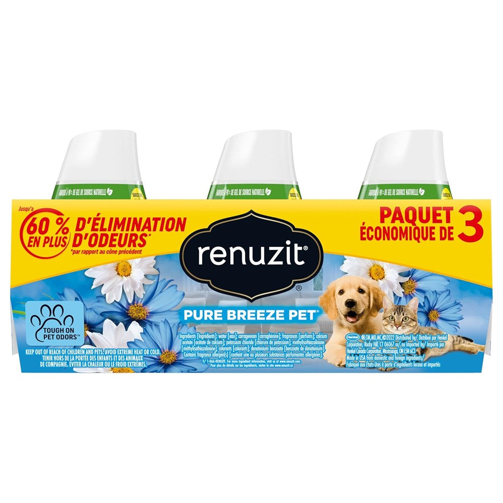 Renuzit Adjustable Air Freshener Pure Breeze Pet - (3x7.0)oz/4pk