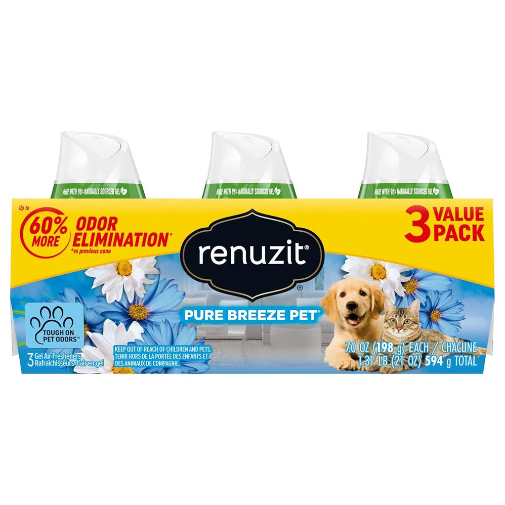 Renuzit Adjustable Air Freshener Pure Breeze Pet - (3x7.0)oz/4pk