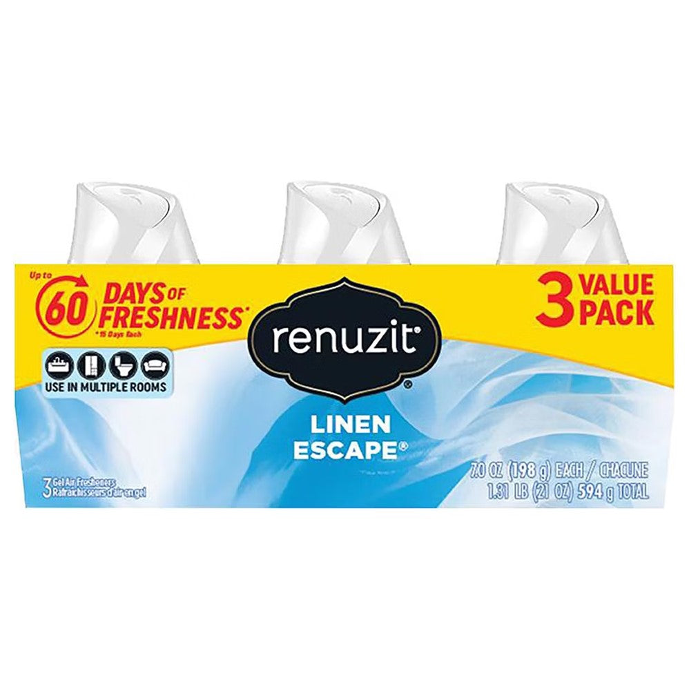 Renuzit Adjustable Air Freshener Linen Escape - (3x7.0)oz/4pk