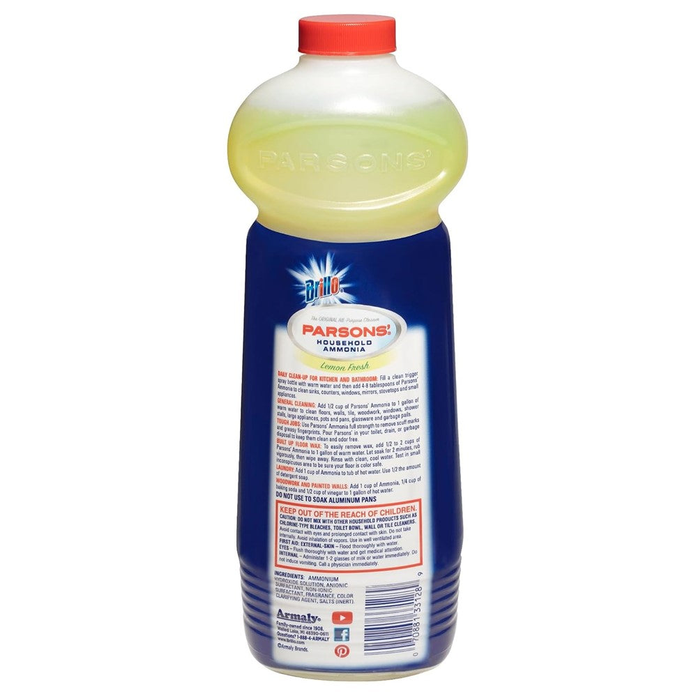 Brillo Parsons' Lemon Ammonia - 28oz/12pk