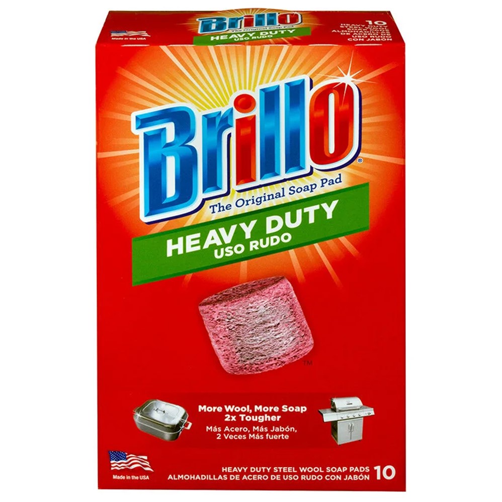 Brillo Heavy Duty Steel Wool Soap Pads Red - 10ct/6pk